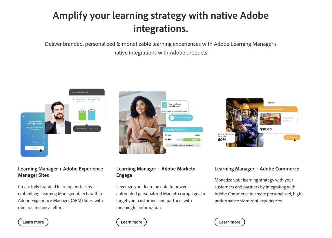 Adobe Learning Manager — integracje