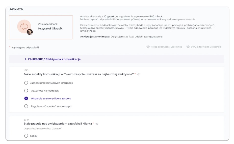 HRcode — funkcje - kompleksowa ocena rozwojowa