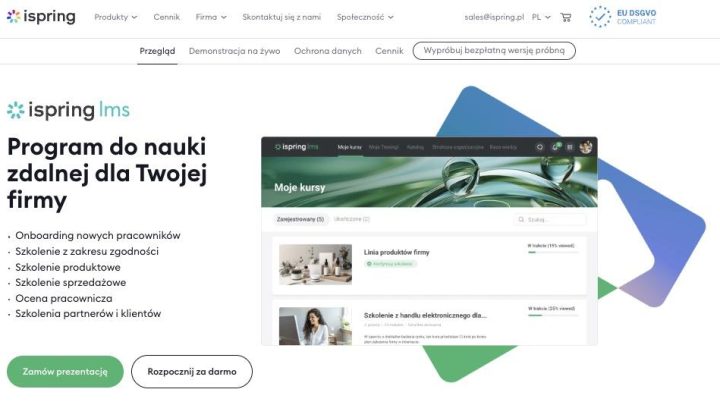 iSpring LMS — platforma do zarządzania nauczaniem e-learningowym
