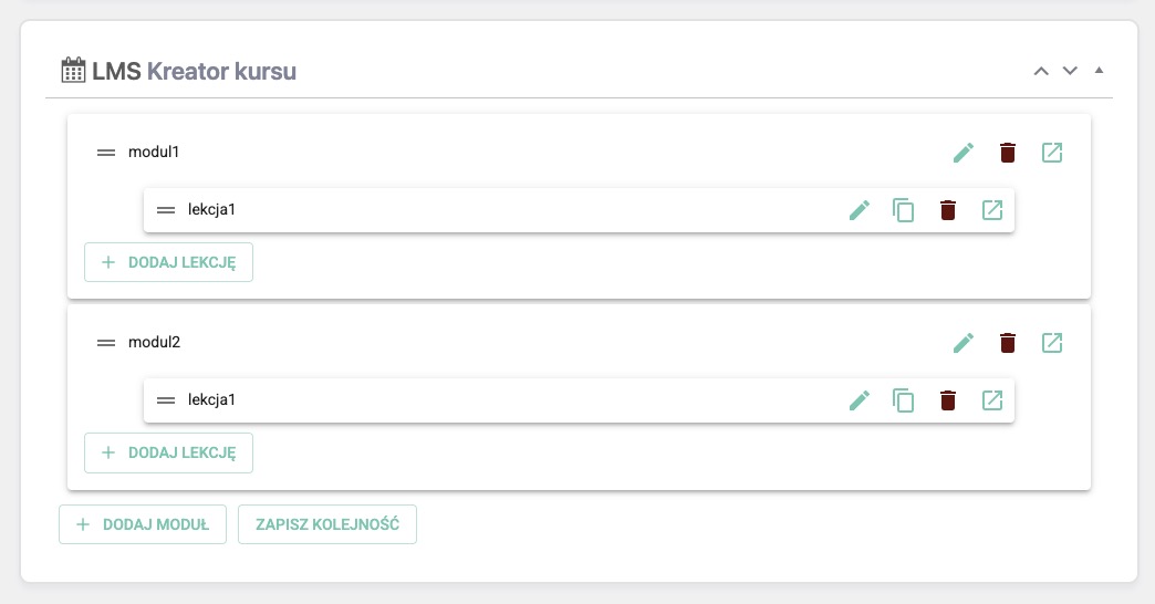 ProfitLMS — kreator kursu online w edytorze LMS
