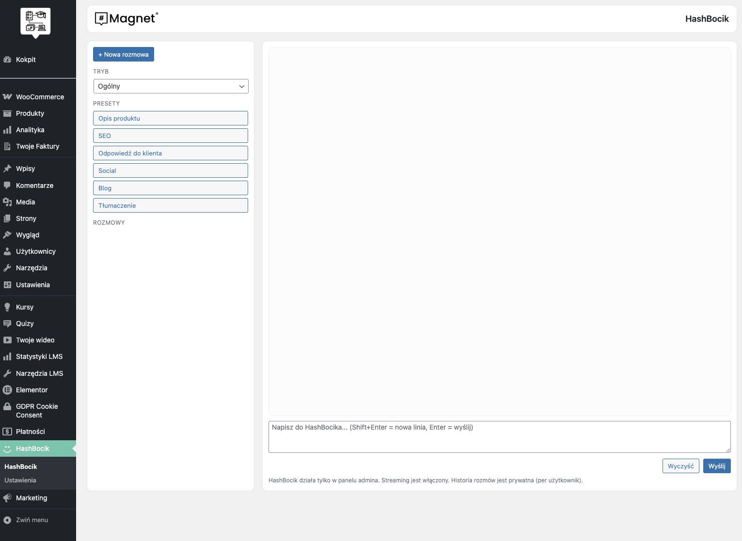 ProfitLMS — system supportu Hashbocik
